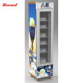 Home Use Small Capacity Glass Door Icecream Vertical Freezer